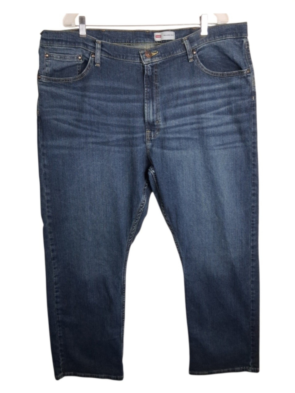 Wrangler Relaxed Boot Mens 42x30 Blue Western Cowboy Comfort Jeans 112316407